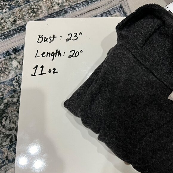 Hem & Thread Contrast Trim Relaxed Long Sleeve Top Charcoal Size Small NWT - Picture 7 of 9